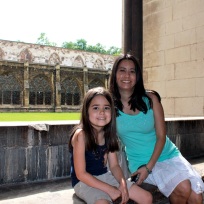 Mia and I at Westminster Abbey.