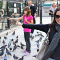 This is me feeling free as a bird at the Notre Dame Cathedral.